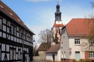 Blick zur Kirche